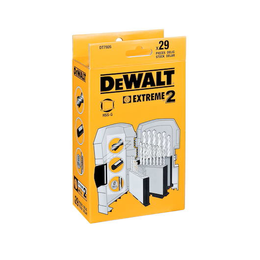 Set burghie pentru metal EXTREME 2 29buc. 1-13mm DT7926-XJ